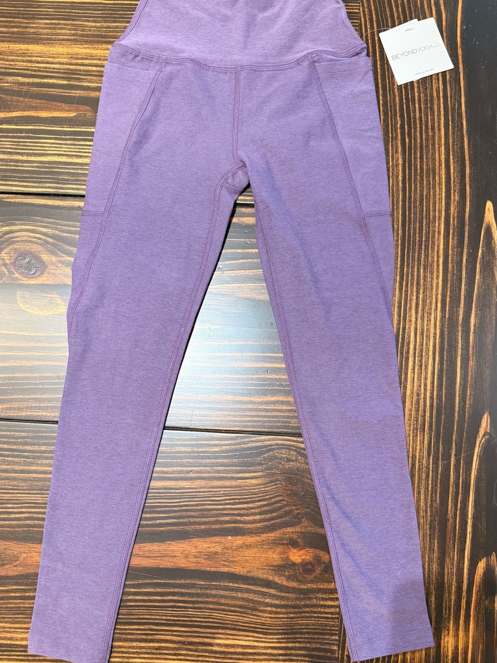NWT Beyond Yoga Out of Pocket High Waisted Midi Leggings Purple Haze S